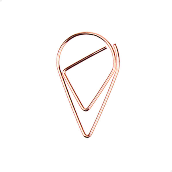 Paperclip druppel | Rosé / 25 stuks